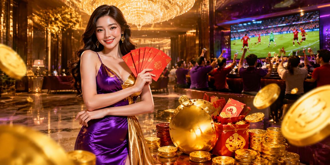 Người mẫu Việt Nam cầm phong bao đỏ gợi không khí đăng ký tài khoản mới