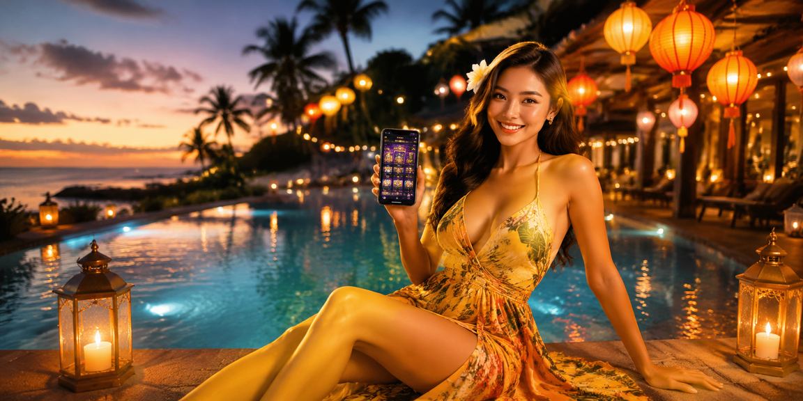 Không gian Hội An minh họa việc dùng ứng dụng giải trí trên điện thoại